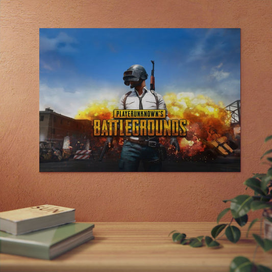 Play PUBG 4K Aluminium Composite Wall Art