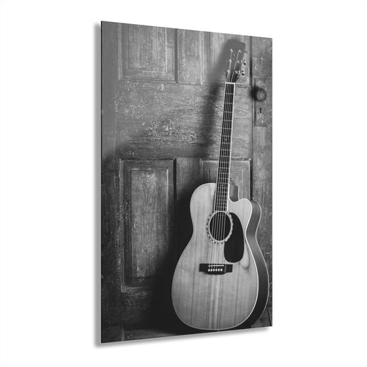 BW Guitar Premium Acrylic Wall Art