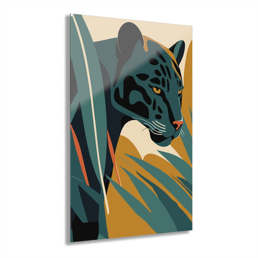 Panther Drawn Premium Acrylic Wall Art