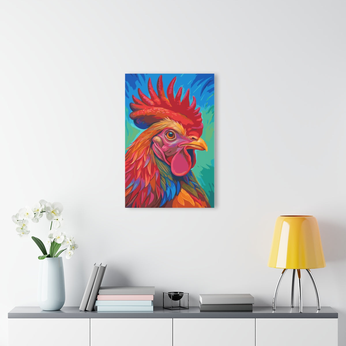 A Cock Premium Acrylic Wall Art
