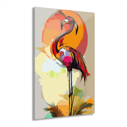Flamingo Premium Acrylic Wall Art