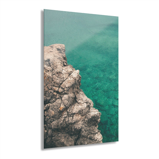 Water Cliff Premium Acrylic Wall Art
