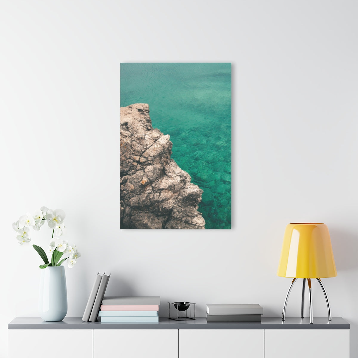 Water Cliff Premium Acrylic Wall Art