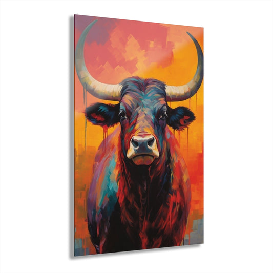 Red Cow Premium Acrylic Wall Art