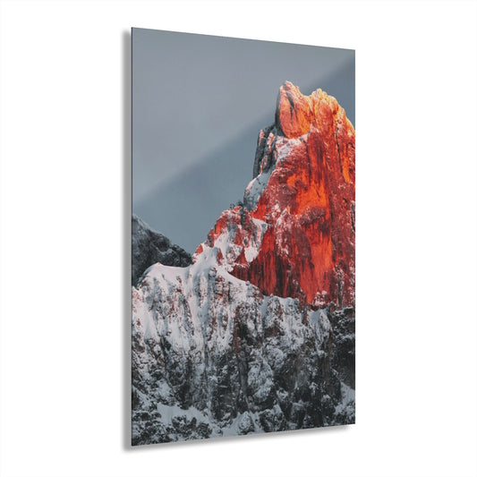 Red Mount Premium Acrylic Wall Art