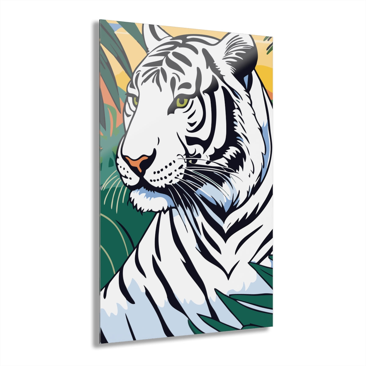 Tiger Drawn Premium Acrylic Wall Art