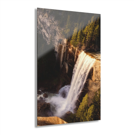 Mount Waterfall Premium Acrylic Wall Art
