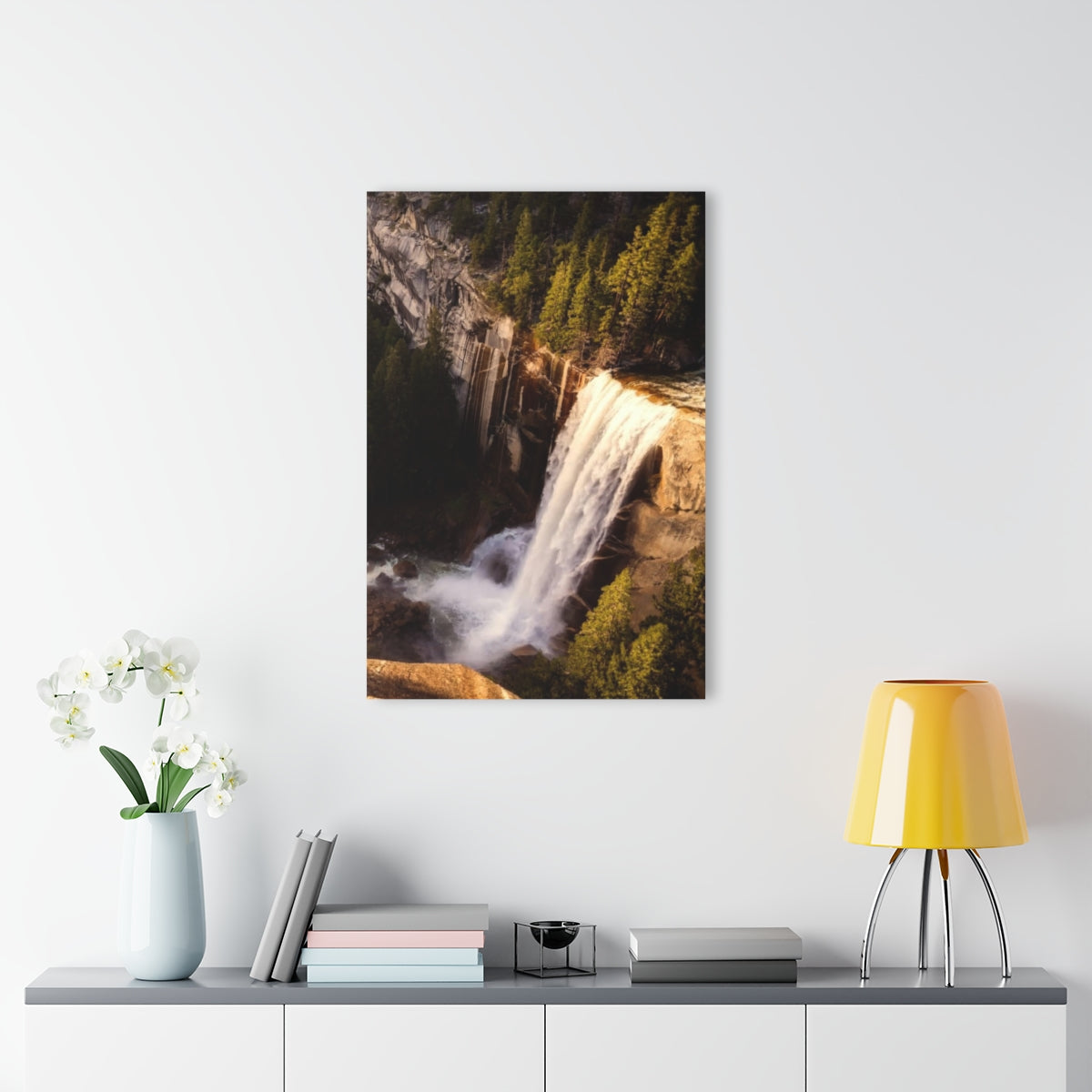 Mount Waterfall Premium Acrylic Wall Art