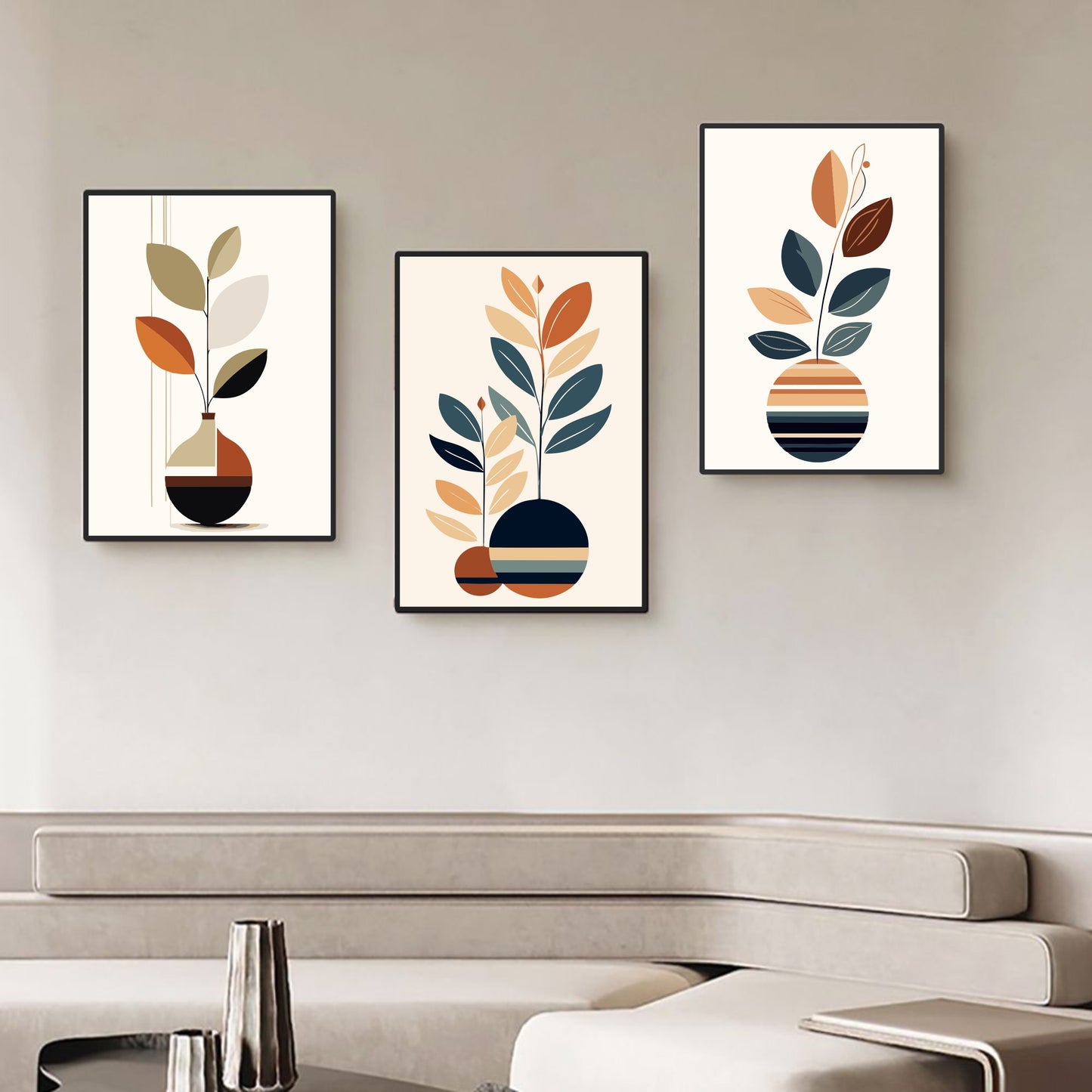 Nature Flowers 3 Set Premium Acrylic Wall Art