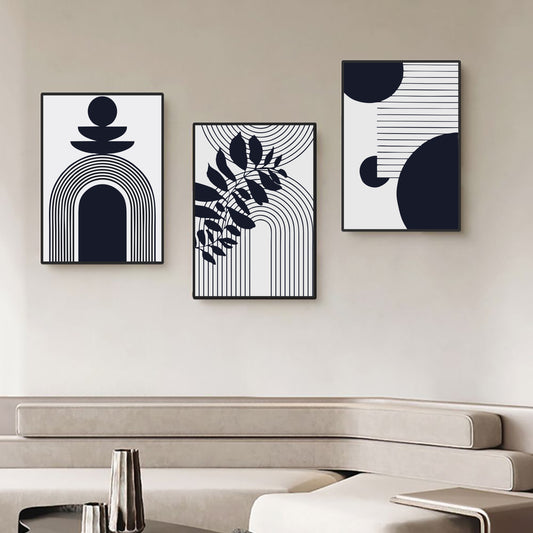Stones Boho 3 Set Premium Acrylic Wall Art