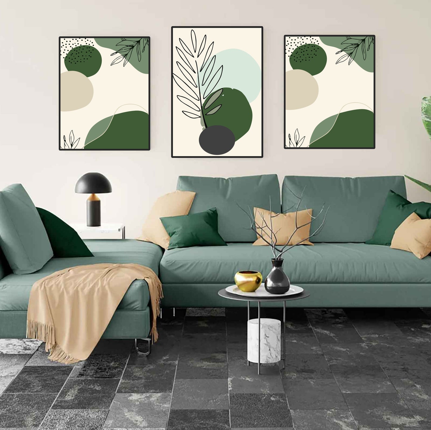 Greener 3 Set Premium Acrylic Wall Art